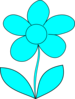 Murray Blue Flower Clip Art