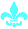 Baby Blue Fleur De Lis Clip Art