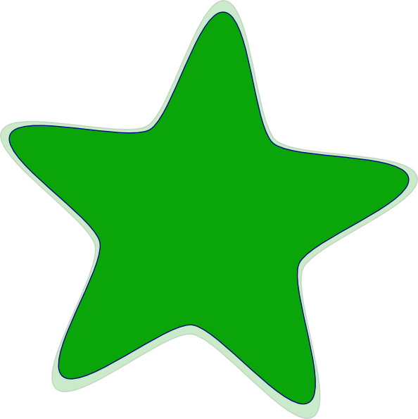 Green Star Clip Art at  - vector clip art online, royalty free &  public domain