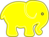 Elephantimage Yellow Clip Art