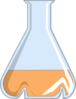 Baffled Flask With Yeast Growth Media Clip Art