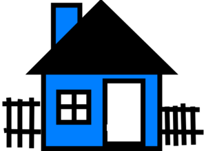 Blue House Clip Art at Clker.com - vector clip art online, royalty free &  public domain