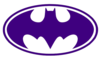Purple Batman Logo Clip Art