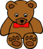 Simple Teddy Bear Line Art Clip Art
