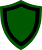 Green Black Shield Clip Art