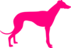 Pink Greyhound Clip Art