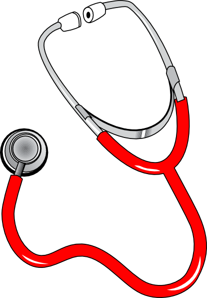 Red Stethoscope Clip Art at Clker.com - vector clip art online, royalty  free & public domain