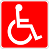 Disabled Red Clip Art