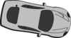 Gray Car - Top View - 350 Clip Art