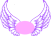 Purple And Pink Guardian Angel Wings Clip Art