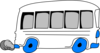 White School Bus Clip Art
