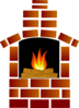 Brick Oven With Firewood And Flames Clip Art
