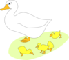 Goose And Gosling Clip Art