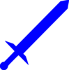 Royal Blue Sword Clip Art