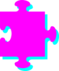 Pink Turquoise Puzzle Clip Art