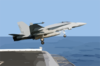 An F/a-18c Launches From One Of Four Steam-powered Catapults On The Ship S Flight Deck Clip Art