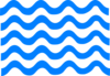 Blue Wave Lines Clip Art