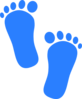 Baby Boy Footprints Clip Art