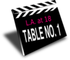 Clapper Movie Table Clip Art