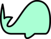 Surfer Green Whale Clip Art