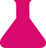 Pink Science Flask Clip Art