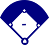 Baseball Field Blue Clip Art