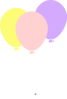 Pastel Balloons Emma Clip Art