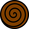 Brown Spiral Clip Art