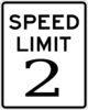 Speed Limit 2- 2 Clip Art