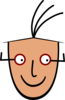 Human Man Face Cartoo Clip Art