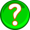 A Green Question Mark Clip Art