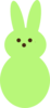Green Peep Clip Art