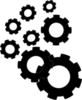 Cogs Collection Swirl Clip Art