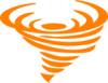 Orange Tornado Clip Art