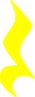 Quarter Rest - Yellow Clip Art