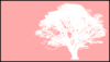Tree, White, Pink Background Clip Art