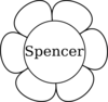 Spencer Window Flower 1 Clip Art