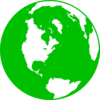 Dark Green Globe Clip Art