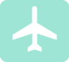 Travel Icon - Airplane Clip Art