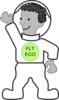 Eco Kid In  Spacesuit Clip Art