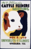 14th Illinois Cattle Feeders Meeting Nov. 8, 1940, University Of Illinois, Urbana, Ill. Clip Art