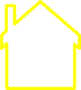 Yellow House Outline Clip Art