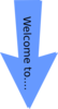 Welcome To Blue Arrow Clip Art