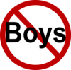 No Boys Clip Art
