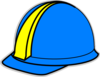Blue Hard Hat Clip Art