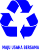 Blue Recycle Symbol Clip Art