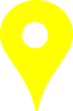Map Pin Yellow2 Clip Art