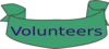 Volunteer Banner Clip Art