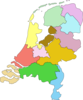 Kaart Nederland Clip Art