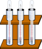 Thermometer In Beaker Clip Art